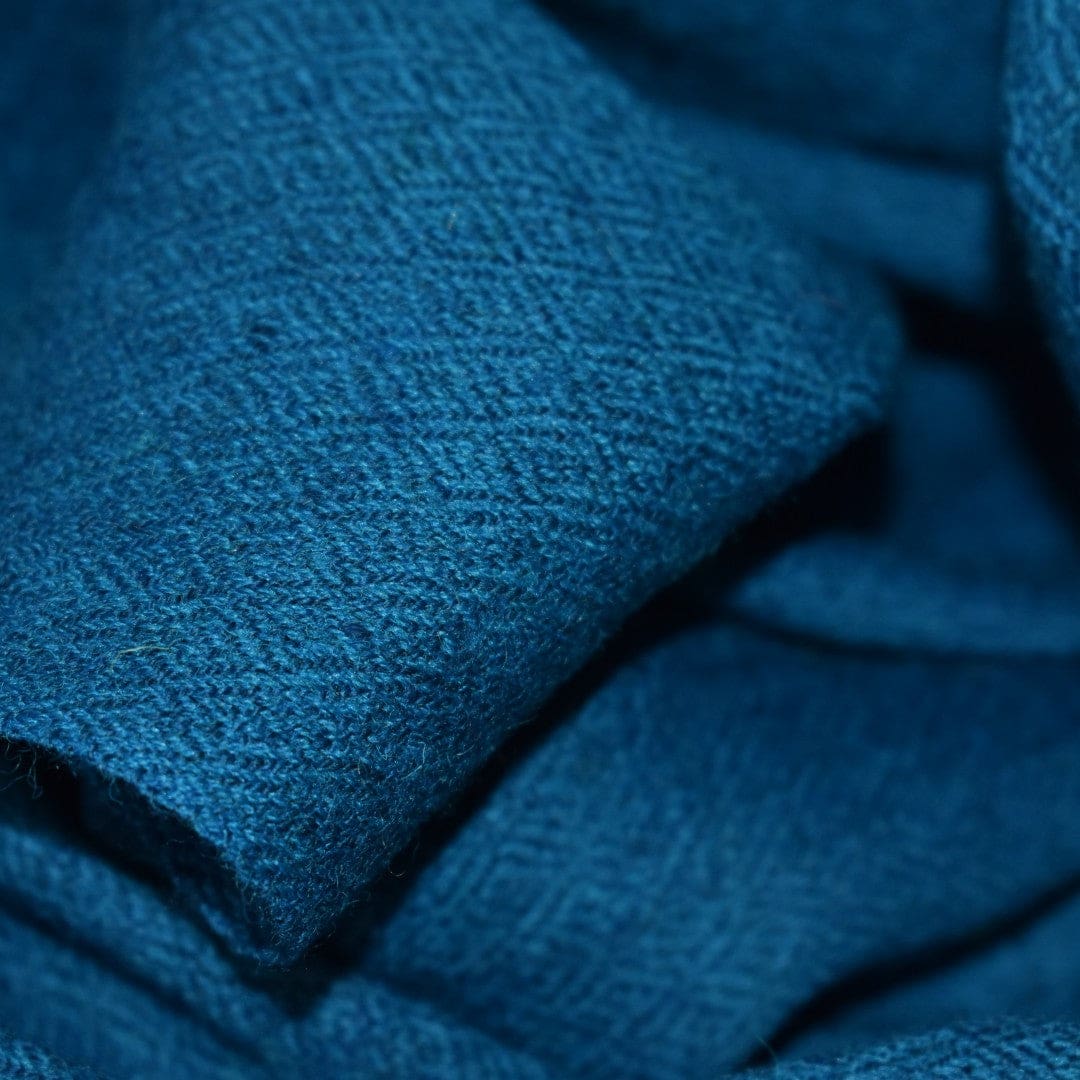 Esarfa - Fular Unisex din Lana de Yak & Merino - Albastru Indigo - > Cod: NEWYAK1 Esarfa Fular