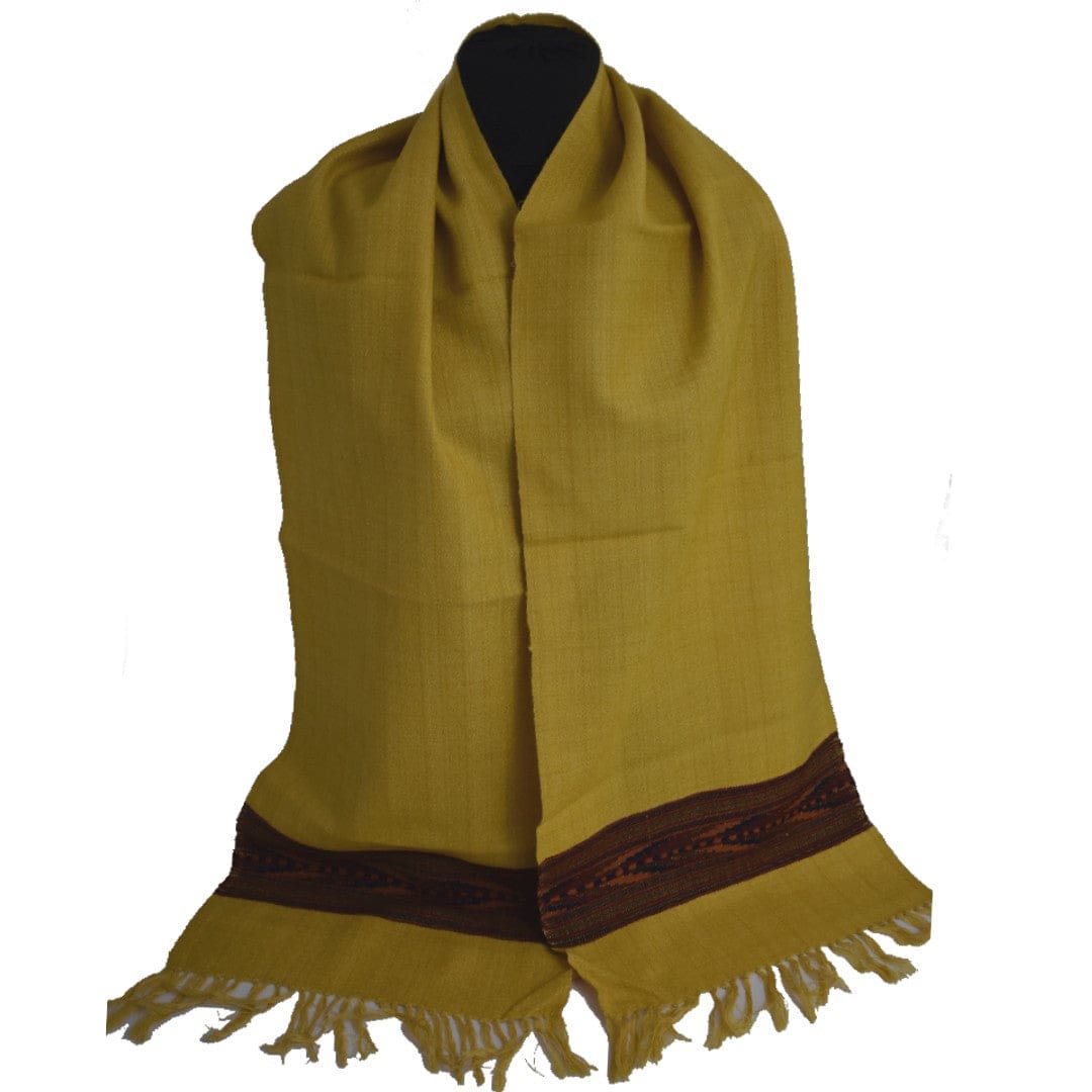 Esarfa - Fular Unisex din Lana de Yak & Merino - Sunny Mustard - > Cod: NEWYAK10 - Esarfa Fular din lana de Yak & Merino