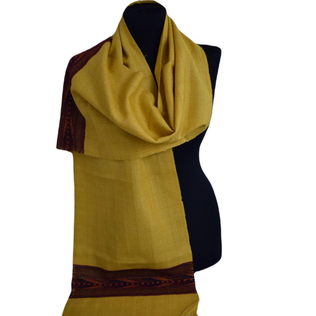 Esarfa - Fular Unisex din Lana de Yak & Merino - Sunny Mustard - > Cod: NEWYAK10 - Esarfa Fular din lana de Yak & Merino