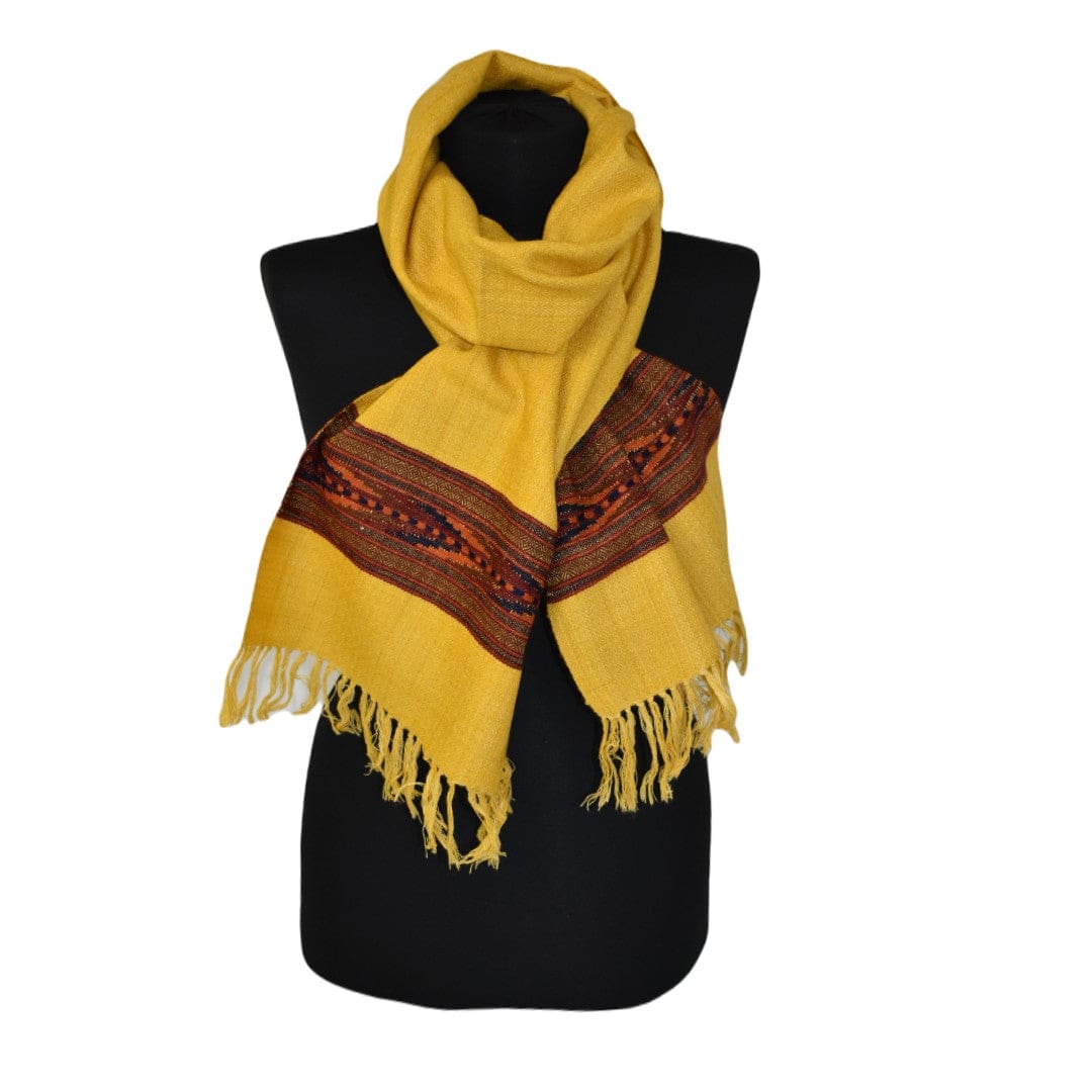 Esarfa - Fular Unisex din Lana de Yak & Merino - Sunny Mustard - > Cod: NEWYAK10 - Esarfa Fular din lana de Yak & Merino