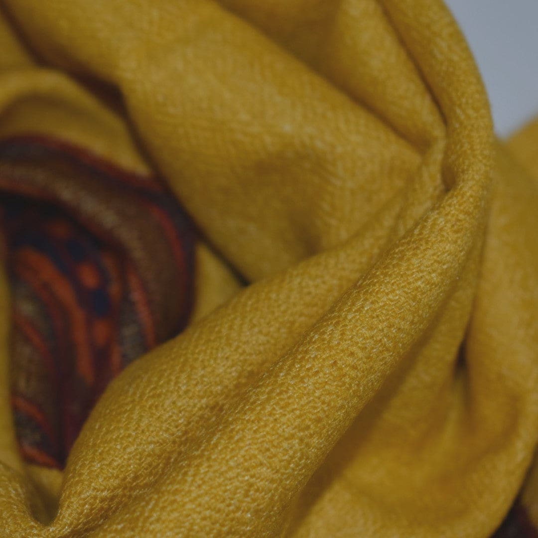 Esarfa - Fular Unisex din Lana de Yak & Merino - Sunny Mustard - > Cod: NEWYAK10 - Esarfa Fular din lana de Yak & Merino