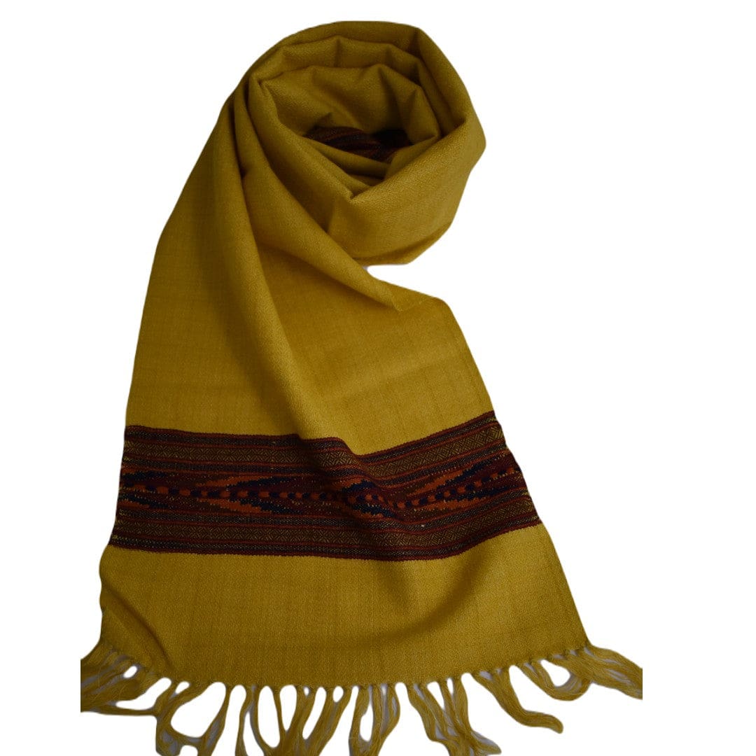 Esarfa - Fular Unisex din Lana de Yak & Merino - Sunny Mustard - > Cod: NEWYAK10 - Esarfa Fular din lana de Yak & Merino