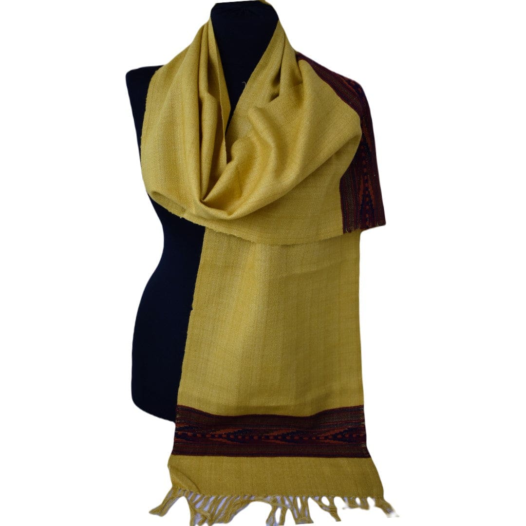 Esarfa - Fular Unisex din Lana de Yak & Merino - Sunny Mustard - > Cod: NEWYAK10 - Esarfa Fular din lana de Yak & Merino