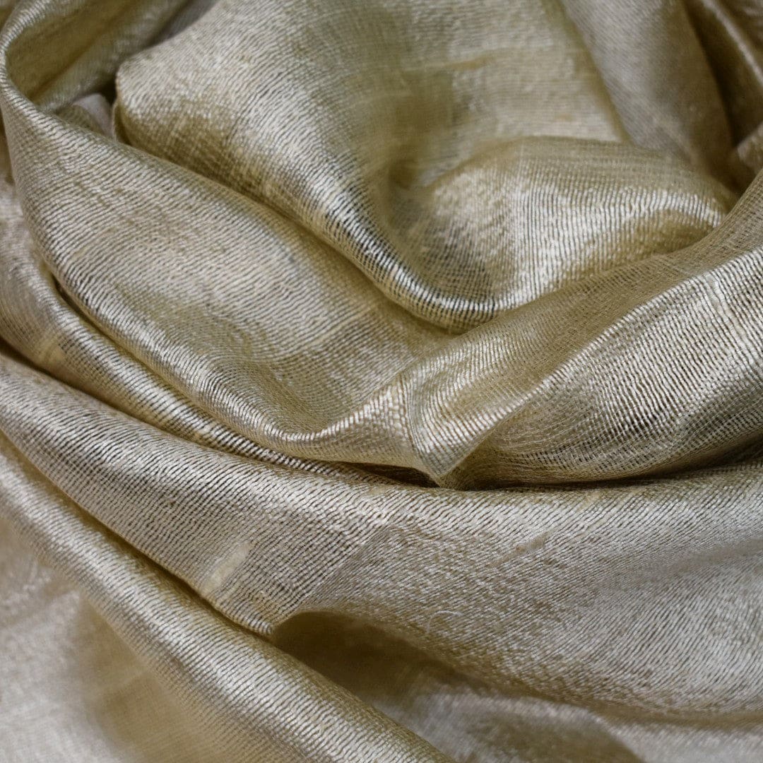 Esarfa-Sal din Matase Naturala Dupioni Raw Silk - Bej -> Cod:DupionSilk - esarfa sal din matase naturala dupioni raw silk