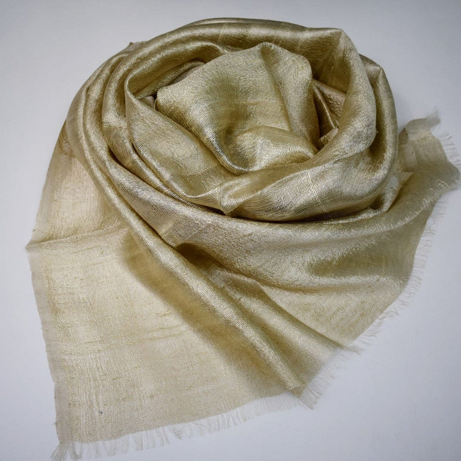 Esarfa-Sal din Matase Naturala Dupioni Raw Silk - Bej -> Cod:DupionSilk - esarfa sal din matase naturala dupioni raw silk