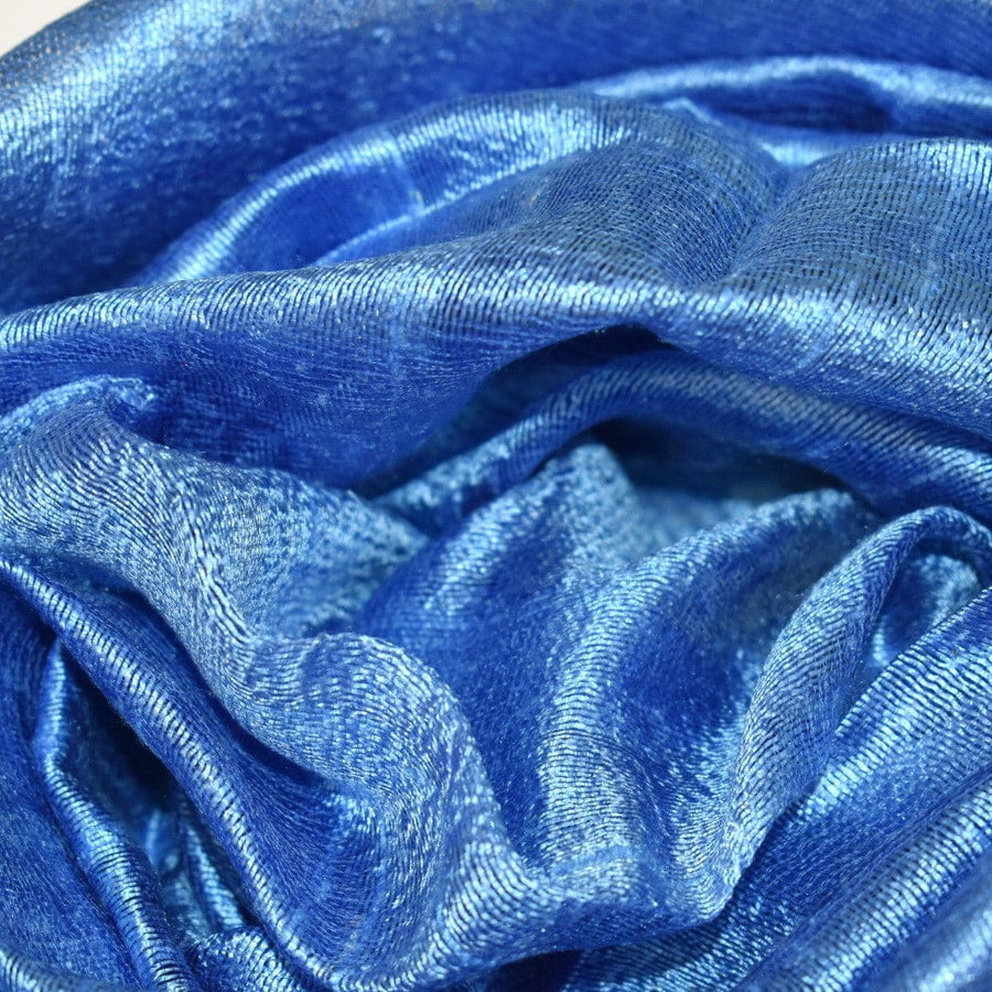 Esarfa-Sal din Matase Naturala Dupioni Raw Silk - Blue Ciel -> Cod: DupionSilk8 - esarfa sal din matase naturala dupioni raw silk