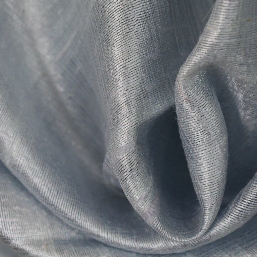 Esarfa-Sal din Matase Naturala Dupioni Raw Silk - Blue Gray -> Cod: DupionSilk7 - esarfa sal din matase naturala dupioni raw silk