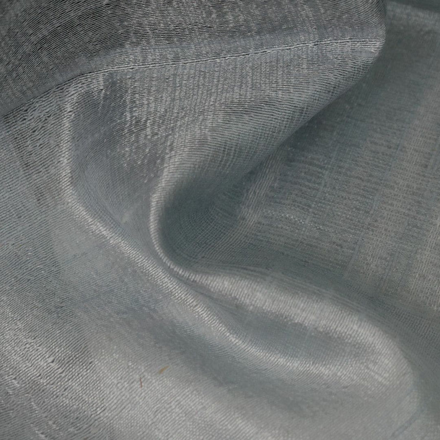 Esarfa-Sal din Matase Naturala Dupioni Raw Silk - Blue Gray -> Cod: DupionSilk7 - esarfa sal din matase naturala dupioni raw silk