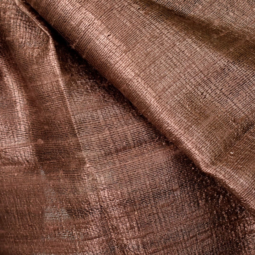 Esarfa-Sal din Matase Naturala Dupioni Raw Silk - Ciocolatiu Caramel-> Cod: DupionSilk6 - esarfa sal din matase naturala dupioni raw silk