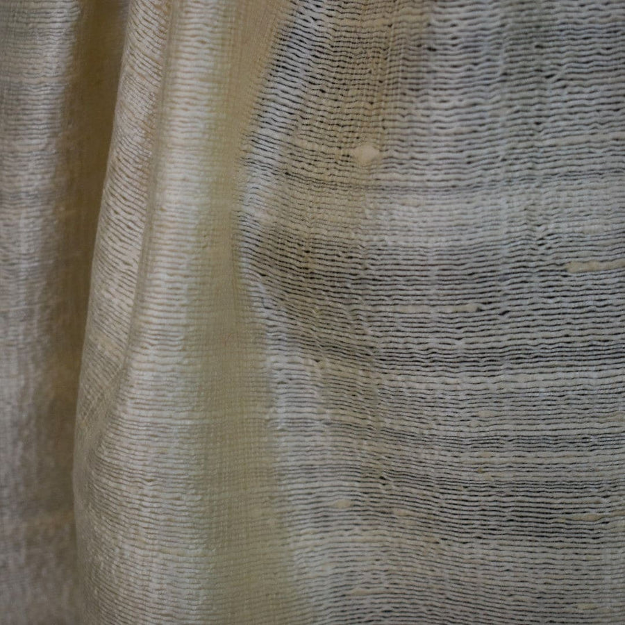 Esarfa-Sal din Matase Naturala Dupioni Raw Silk - Ivory Beige-> Cod: DupionSilk3 - esarfa sal din matase naturala dupioni raw silk