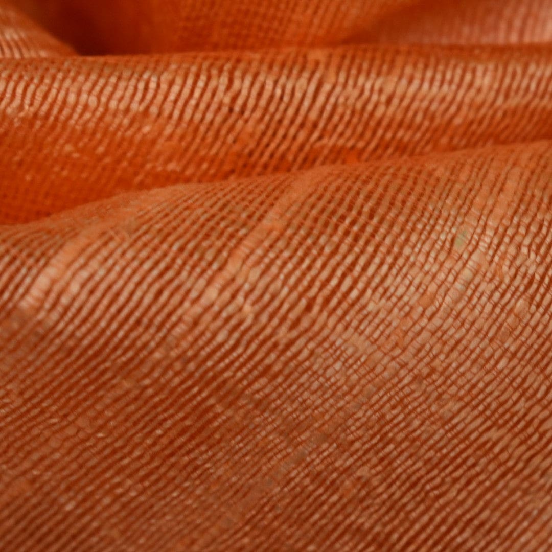 Esarfa-Sal din Matase Naturala Dupioni Raw Silk - Orange Safron -> Cod: Dupioni8 - esarfa sal din matase naturala dupioni raw silk