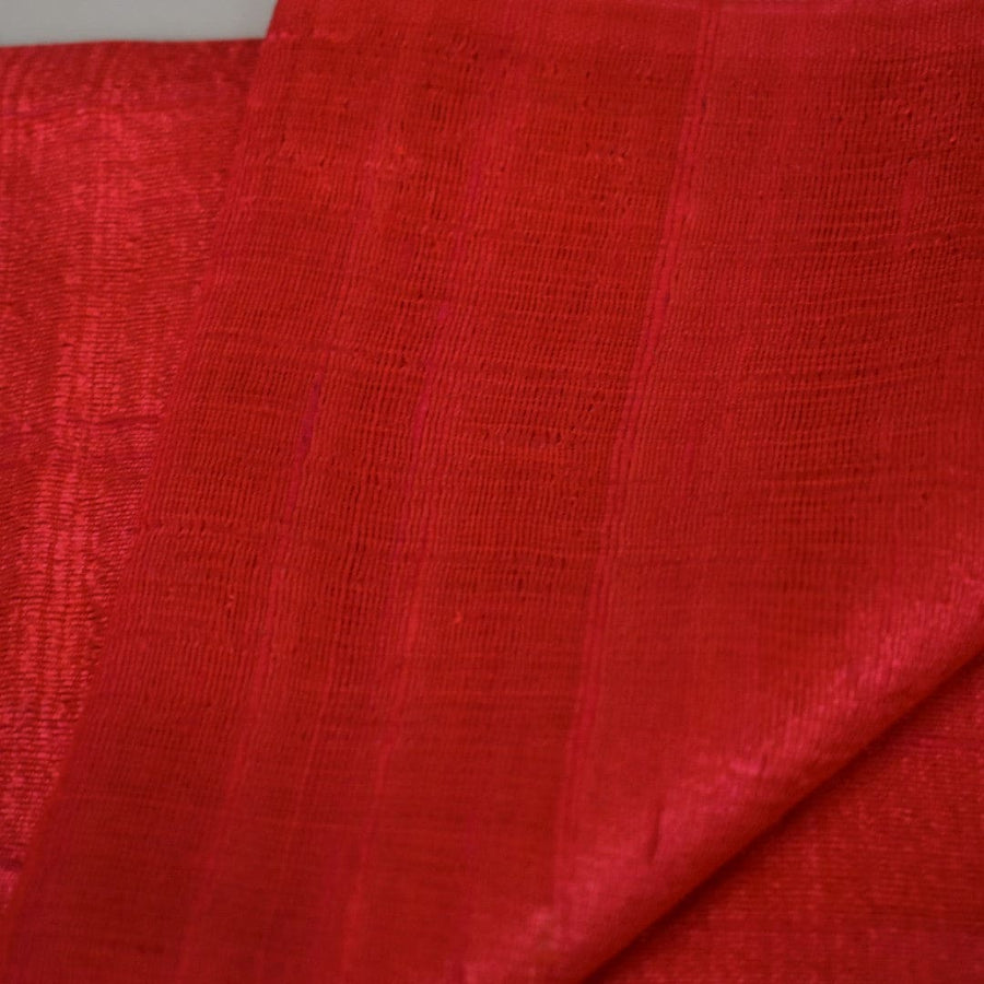 Esarfa-Sal din Matase Naturala Dupioni Raw Silk - Poppy Red -> Cod: DupionSilk4 - esarfa sal din matase naturala dupioni raw silk