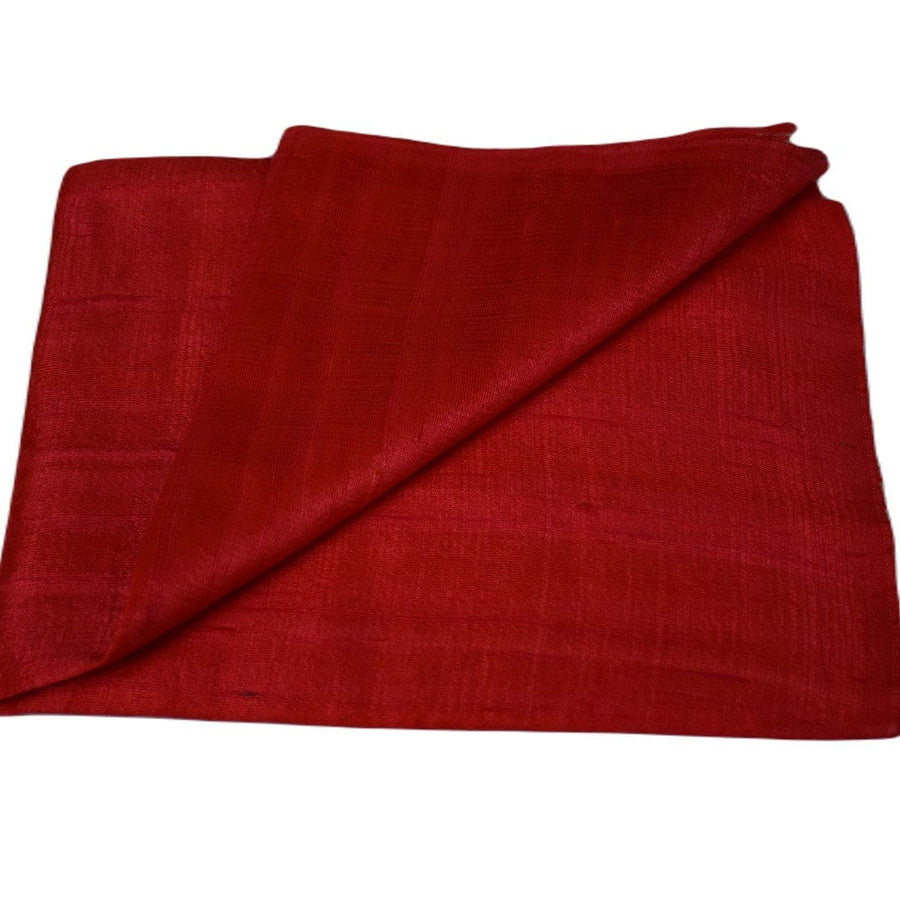 Esarfa-Sal din Matase Naturala Dupioni Raw Silk - Poppy Red -> Cod: DupionSilk4 - esarfa sal din matase naturala dupioni raw silk