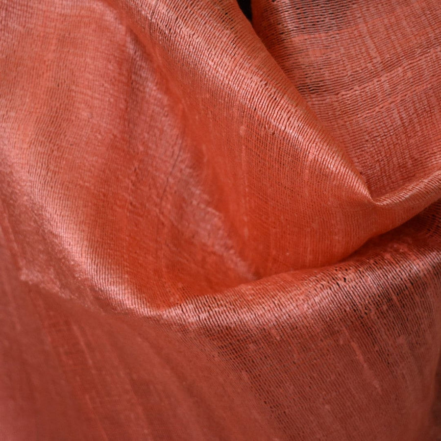 Esarfa-Sal din Matase Naturala Dupioni Raw Silk - Pure Safron-> Cod: DupionSilk5 - esarfa sal din matase naturala dupioni raw silk