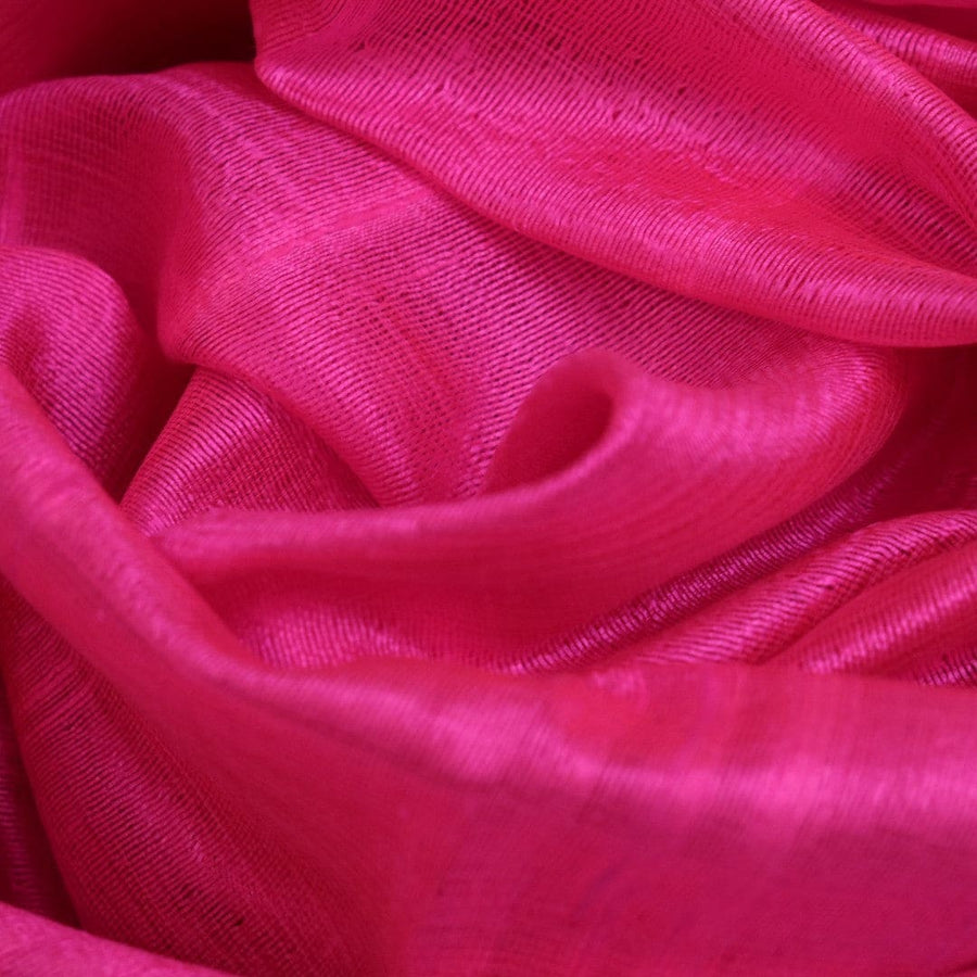 Esarfa-Sal din Matase Naturala Dupioni Raw Silk -Roze Magenta -> Cod: DupionSilk2 - esarfa sal din matase naturala dupioni raw silk