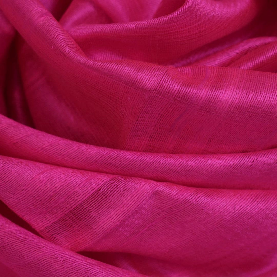 Esarfa-Sal din Matase Naturala Dupioni Raw Silk -Roze Magenta -> Cod: DupionSilk2 - esarfa sal din matase naturala dupioni raw silk