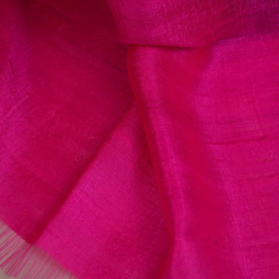 Esarfa-Sal din Matase Naturala Dupioni Raw Silk -Roze Magenta -> Cod: DupionSilk2 - esarfa sal din matase naturala dupioni raw silk