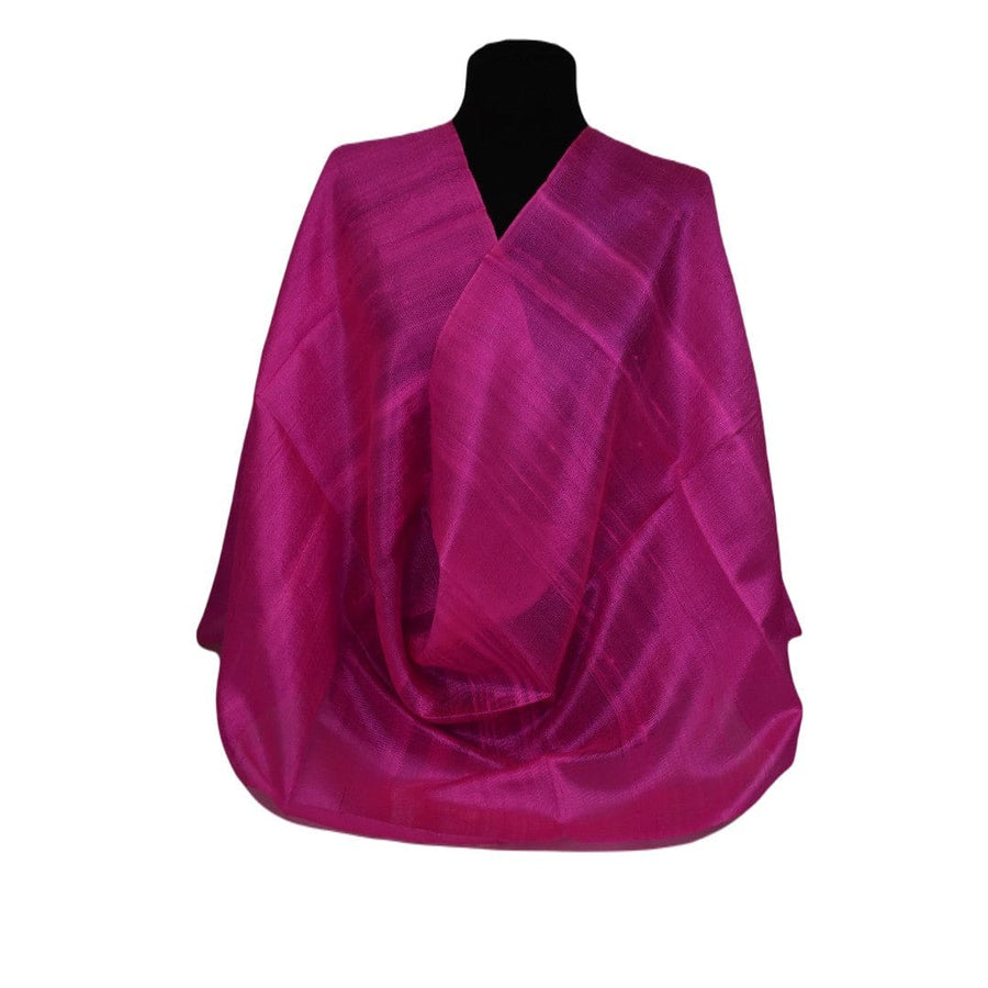 Esarfa-Sal din Matase Naturala Dupioni Raw Silk -Roze Magenta -> Cod: DupionSilk2 - esarfa sal din matase naturala dupioni raw silk