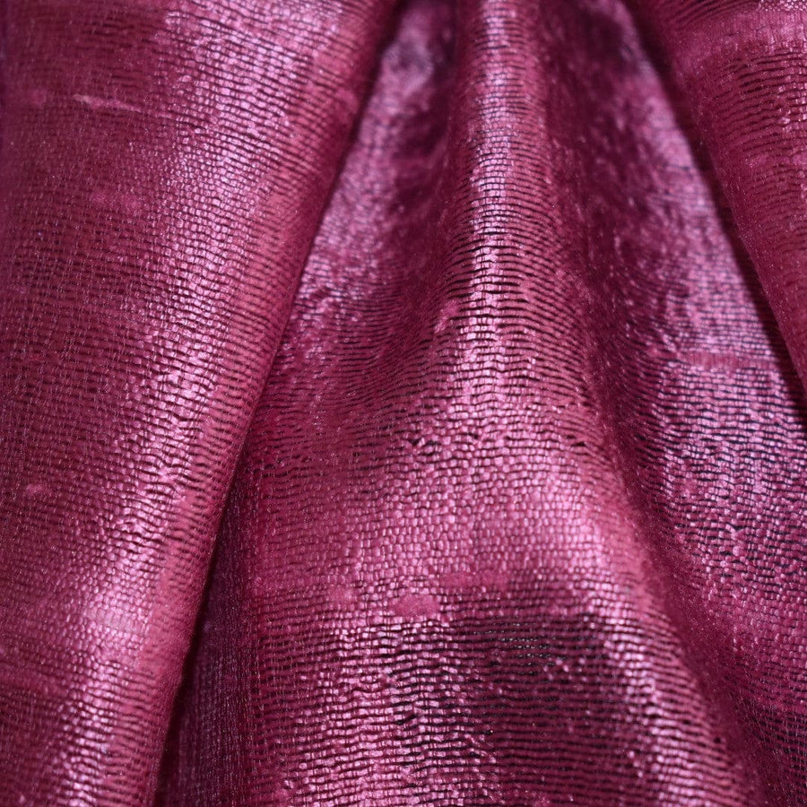 Esarfa-Sal din Matase Naturala Dupioni Raw Silk - Wine Magenta Shade -> Cod:Dupion6 - esarfa sal din matase naturala dupioni raw silk