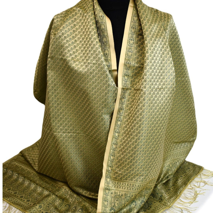 Esarfa-Sal - Handloom Banarasi Katan Silk Brocart /Mulberry Silk & Zari Border-> Brocart1 - esarfa Sal Banarasi Katan Silk Brocart