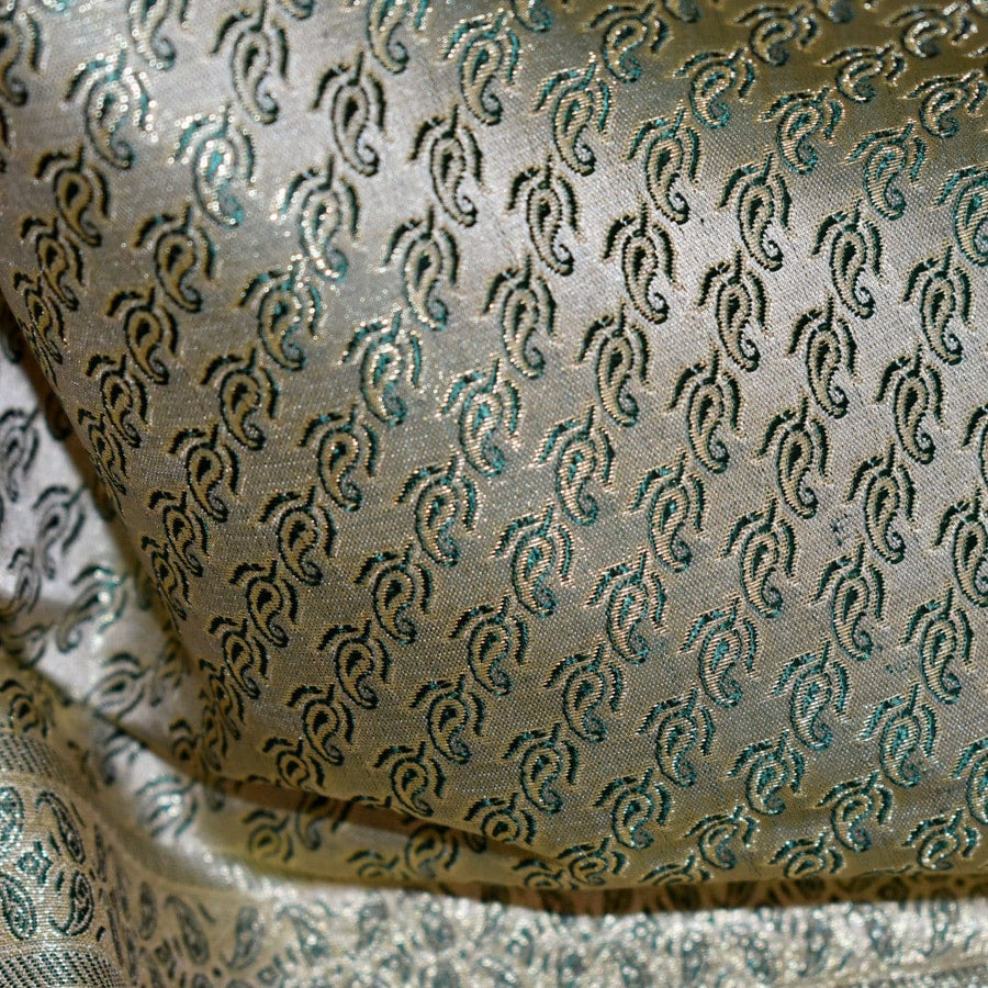 Esarfa-Sal - Handloom Banarasi Katan Silk Brocart /Mulberry Silk & Zari Border-> Brocart1 - esarfa Sal Banarasi Katan Silk Brocart