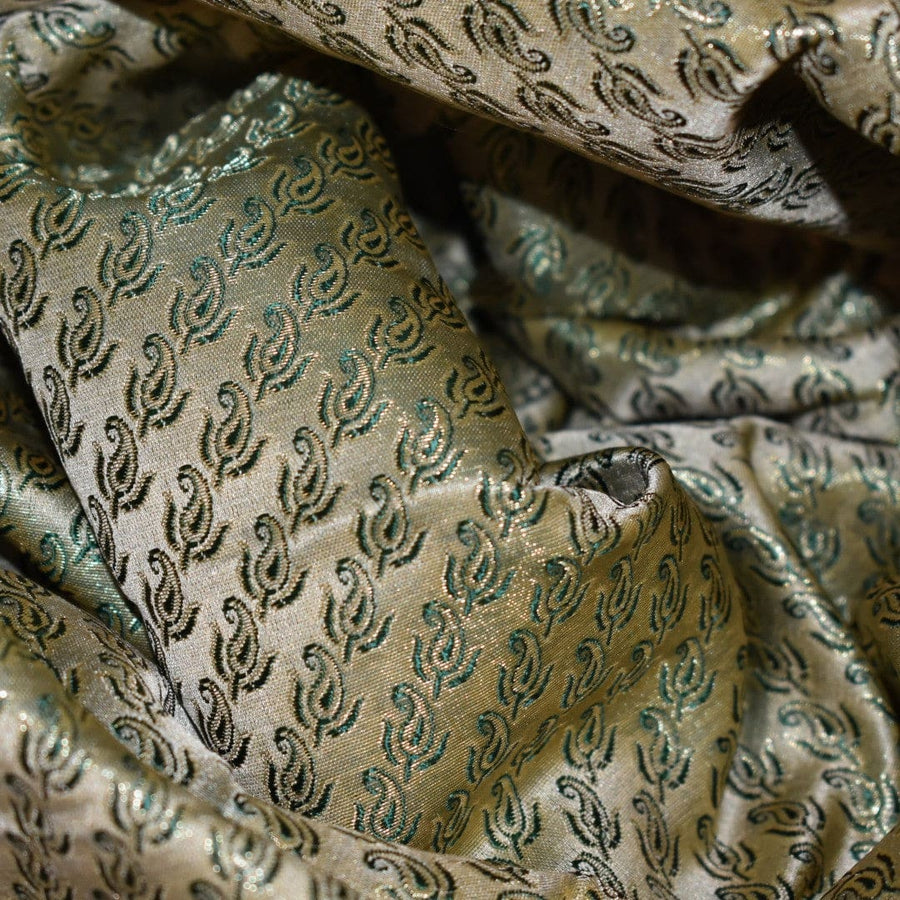 Esarfa-Sal - Handloom Banarasi Katan Silk Brocart /Mulberry Silk & Zari Border-> Brocart1 - esarfa Sal Banarasi Katan Silk Brocart