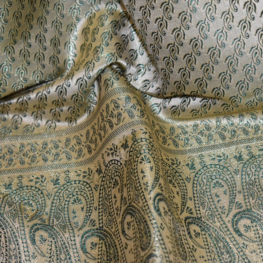 Esarfa-Sal - Handloom Banarasi Katan Silk Brocart /Mulberry Silk & Zari Border-> Brocart1 - esarfa Sal Banarasi Katan Silk Brocart