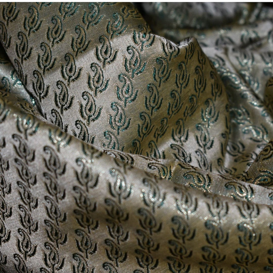 Esarfa-Sal - Handloom Banarasi Katan Silk Brocart /Mulberry Silk & Zari Border-> Brocart1 - esarfa Sal Banarasi Katan Silk Brocart