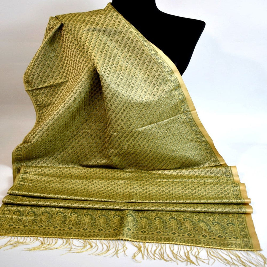 Esarfa-Sal - Handloom Banarasi Katan Silk Brocart /Mulberry Silk & Zari Border-> Brocart1 - esarfa Sal Banarasi Katan Silk Brocart