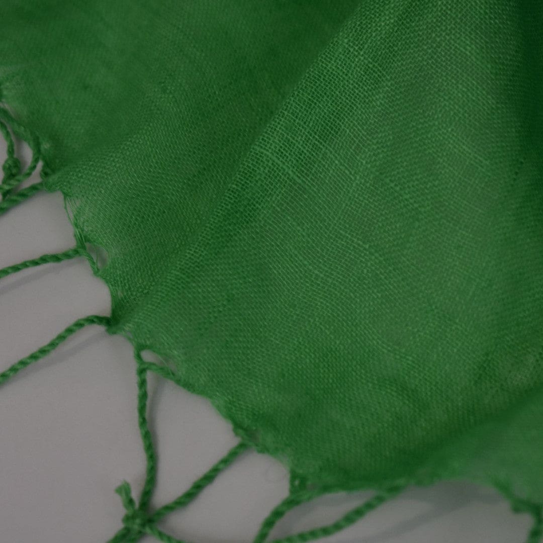 Esarfa-Sal tesuta manual din 100% IN (Linen 100% ) -Forest Green -> Cod: Linen4 - esarfa din Linen (in)