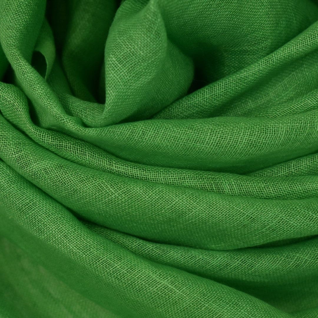 Esarfa-Sal tesuta manual din 100% IN (Linen 100% ) -Forest Green -> Cod: Linen4 - esarfa din Linen (in)