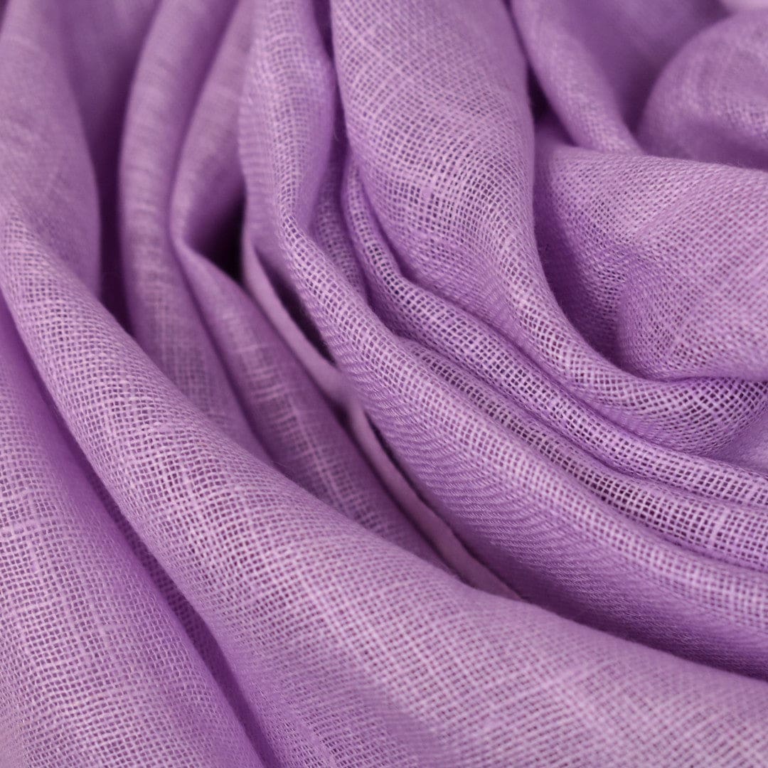 Esarfa-Sal tesuta manual din 100% IN (Linen 100% ) - Mov Lilac -> Cod: Linen5 - esarfa din Linen (in)