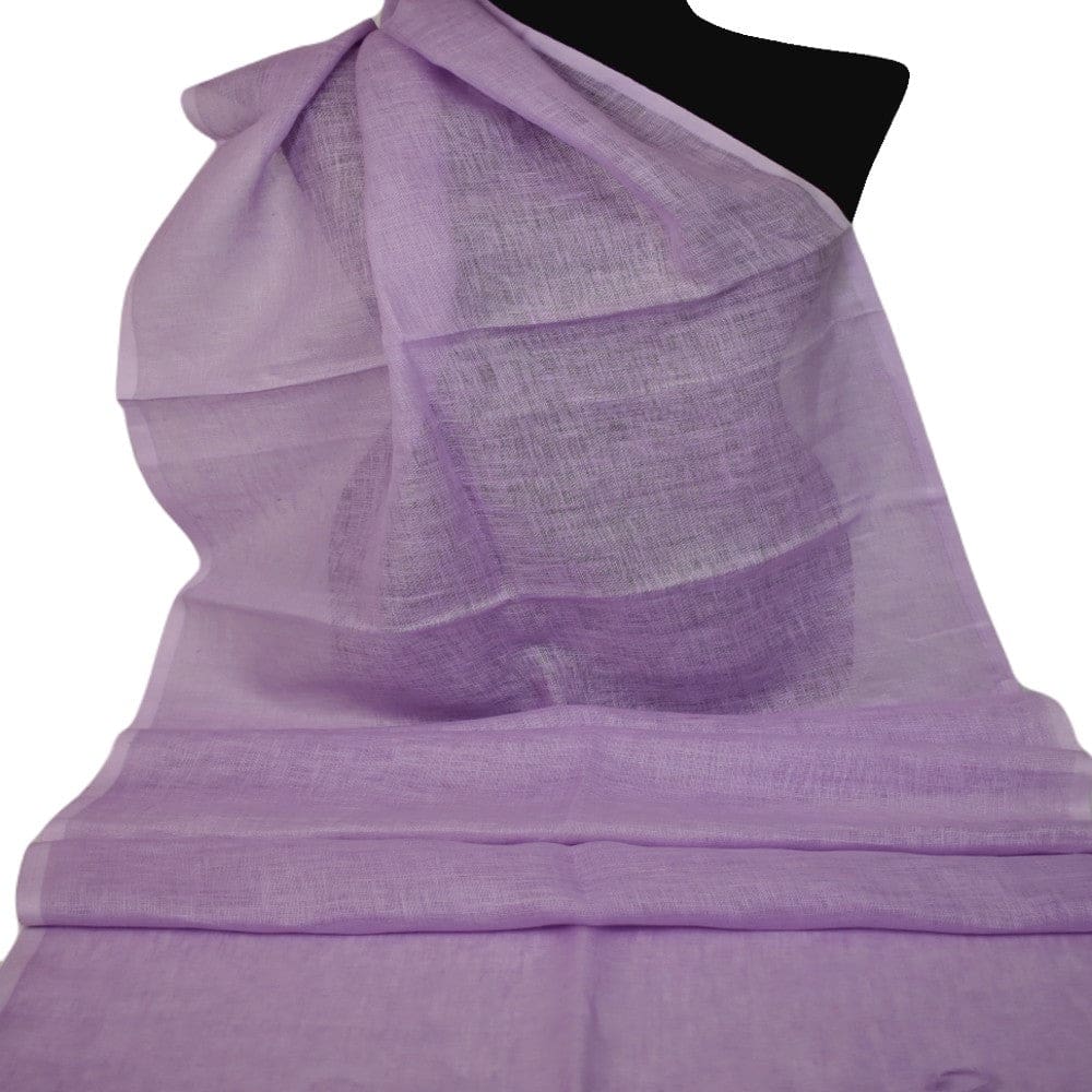 Esarfa-Sal tesuta manual din 100% IN (Linen 100% ) - Mov Lilac -> Cod: Linen5 - esarfa din Linen (in)