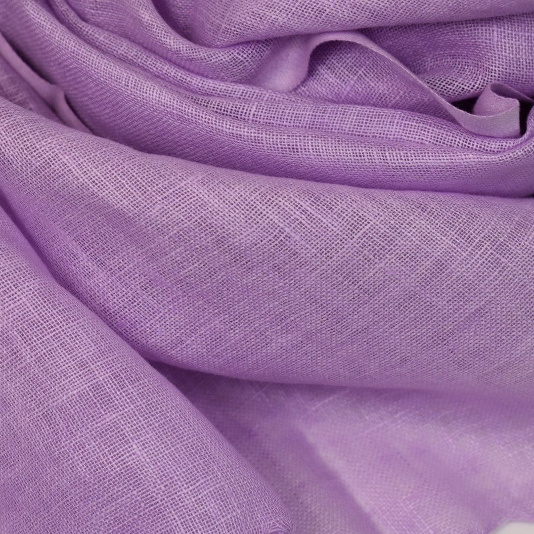 Esarfa-Sal tesuta manual din 100% IN (Linen 100% ) - Mov Lilac -> Cod: Linen5 - esarfa din Linen (in)