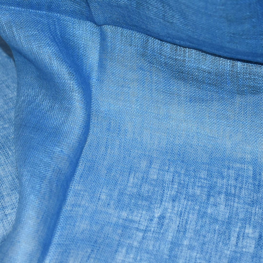 Esarfa-Sal tesuta manual din 100% IN (Linen 100% ) -Sky Blue -> Cod: Linen18 - esarfa din Linen (in)