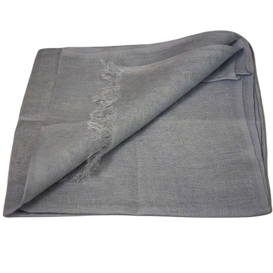 Esarfa-Sal tesuta manual din 100% IN (Linen 100% ) - Steel Gray-> Cod: IN22 - esarfa din Linen (in)