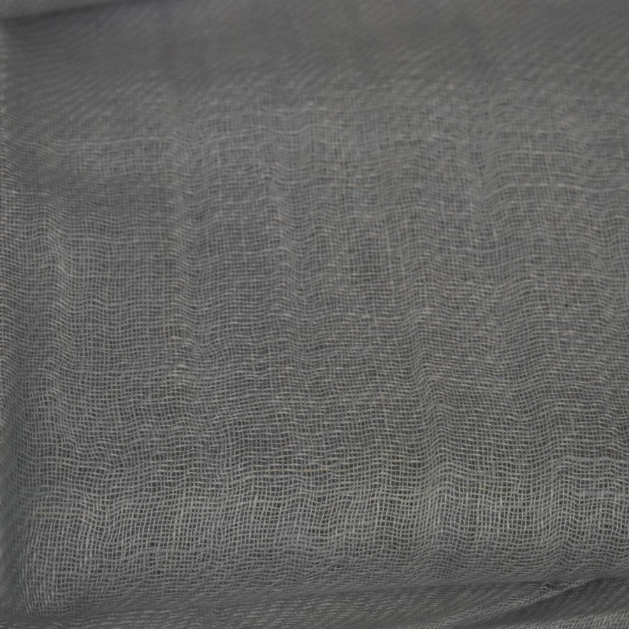 Esarfa-Sal tesuta manual din 100% IN (Linen 100% ) - Steel Gray-> Cod: IN22 - esarfa din Linen (in)