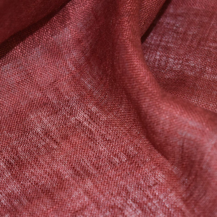 Esarfa-Sal tesuta manual din 100% IN (Linen 100% ) - Visiniu -> Cod: Linen15 - esarfa din Linen (in)