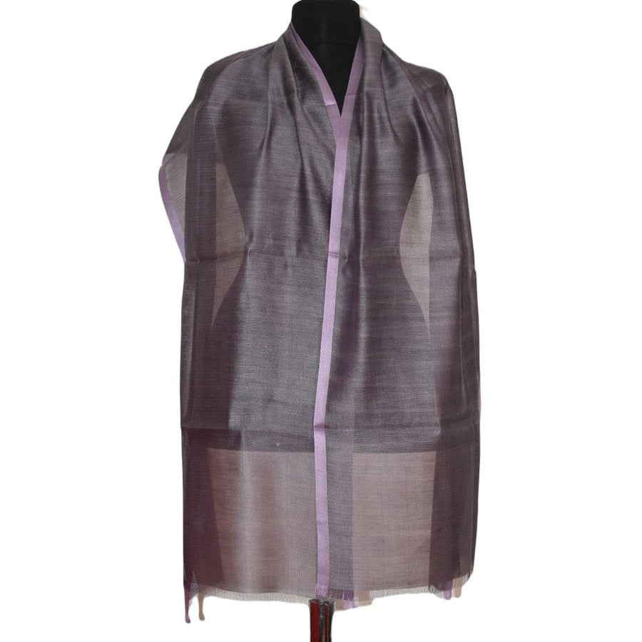 Esarfa-Sal tesuta manual din Matase Naturala ERI SILK (Peace Silk) - Perywinkle (Cod: ERI10) - Esarfa din Matase naturala ERI SILK