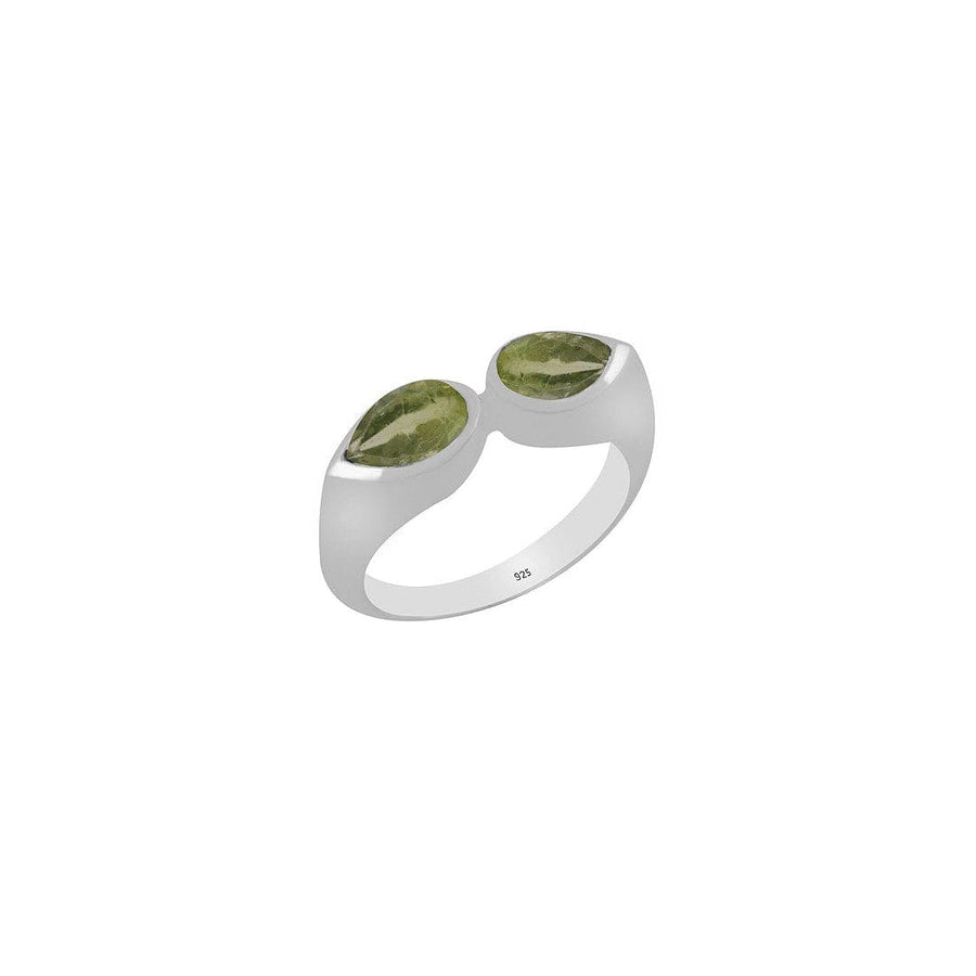 Inel din Argint cu Pietre Semipretioase Naturale de Peridot - Code: PureSilver22 (Marime: 8.5) - inel argint