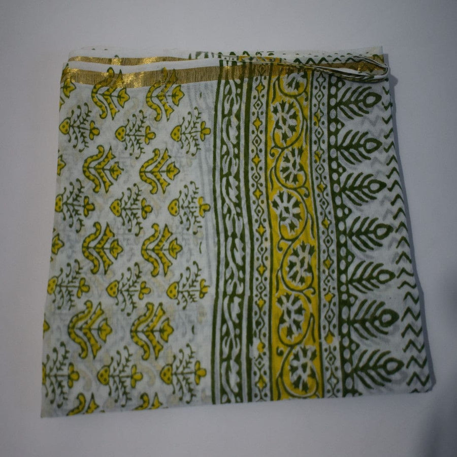 Pareo/ Sarong/ Esarfa de Plaja - 100% Bumbac cu Handblock printing (PAR001) - Pareo/Sarong/Esarfa de Plaja