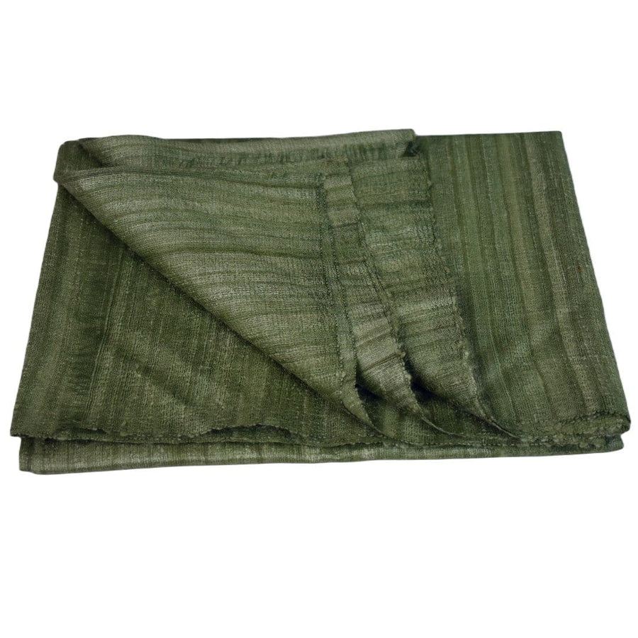 Sal tesut manual din 100% Matase Naturala Organica - Ghicha Tassar/Tussar Silk - Lime Green -> Cod:GhichaApril1 - sal matase naturala