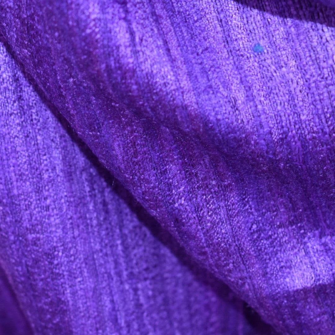 Sal tesut manual din 100% Matase Naturala Organica - Ghicha Tassar/Tussar Silk - Perennial Lavander Mov -> Cod: NEWGHICHA7 - sal matase