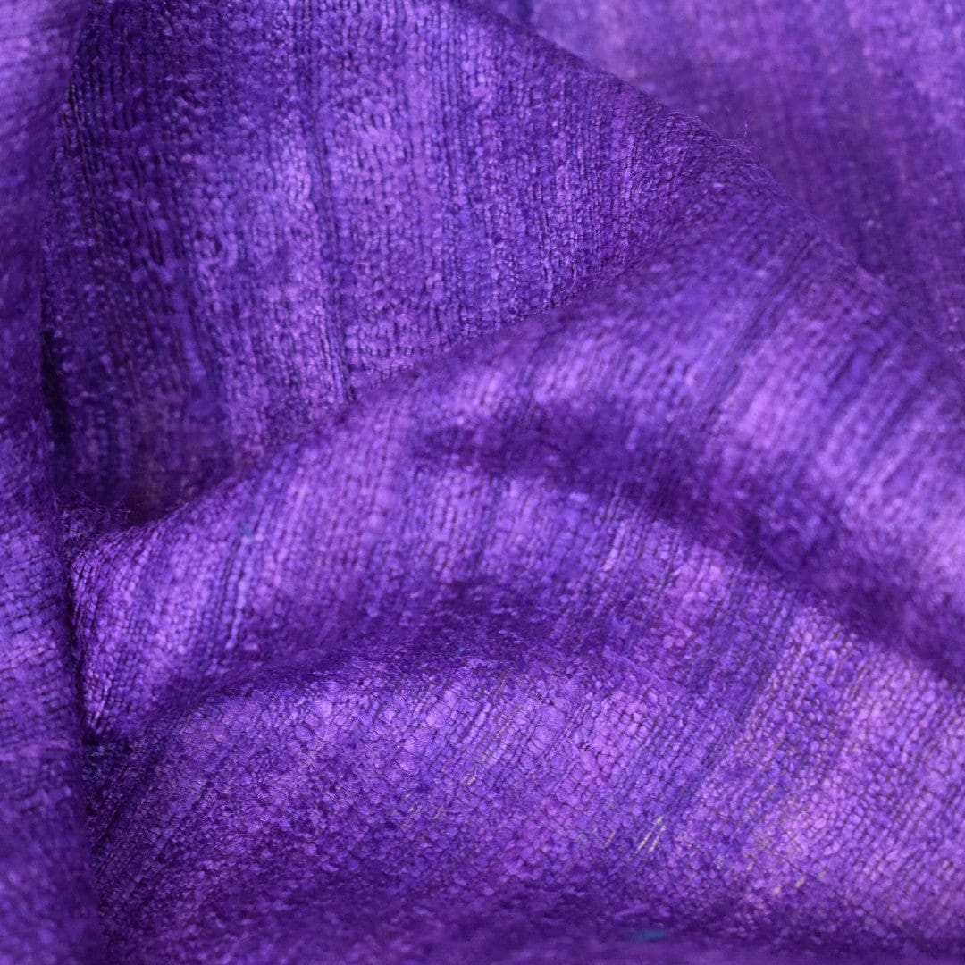 Sal tesut manual din 100% Matase Naturala Organica - Ghicha Tassar/Tussar Silk - Perennial Lavander Mov -> Cod: NEWGHICHA7 - sal matase